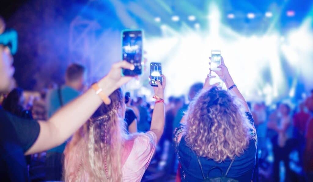 music festival on the phone
