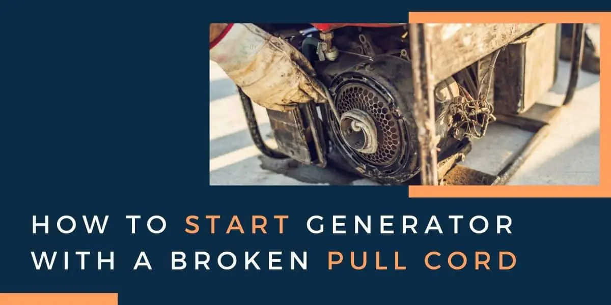 broken generator pull cord