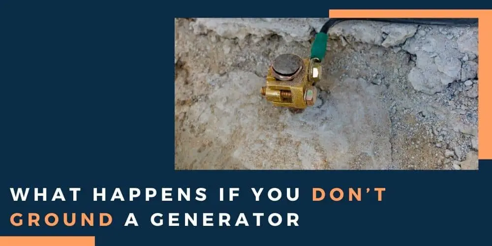 grounding a generator