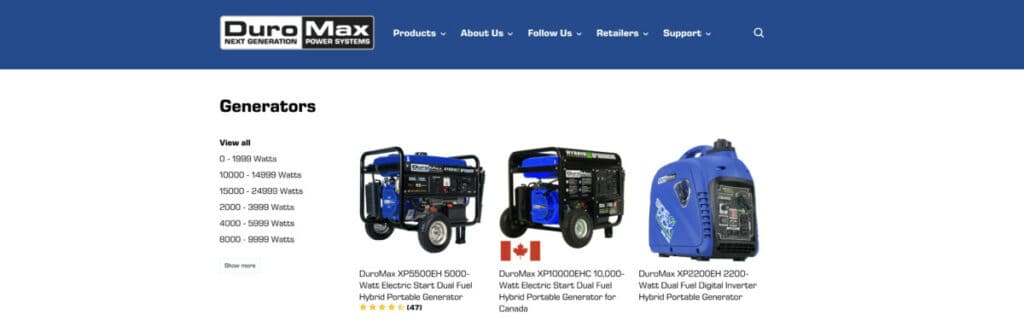 duromax generators